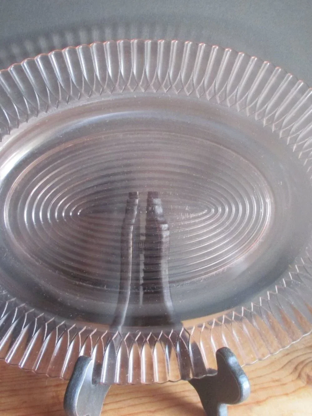 VGT. MACBETH-EVANS PINK PETALWARE OVAL PLATTER